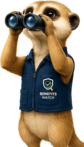 Scout the meerkat with binoculars